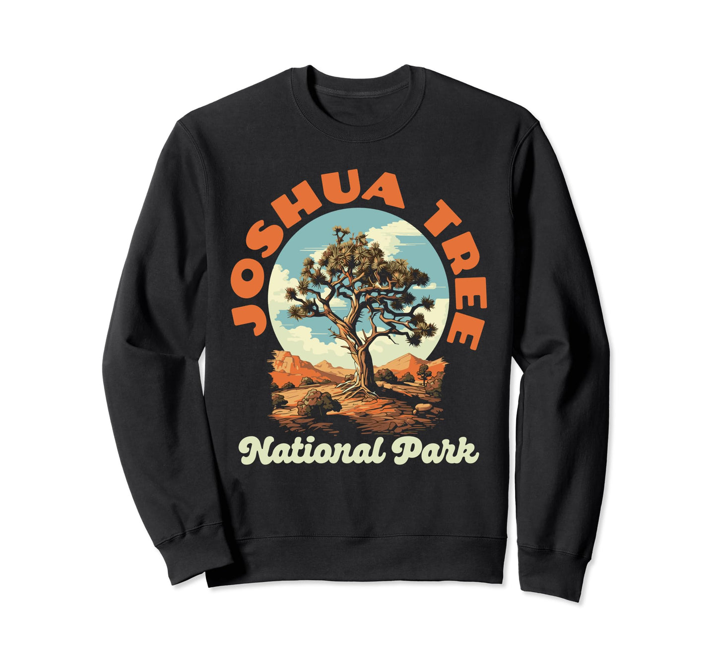 Joshua Tree National Park 70S Vibe Sweatshirt - Graphic Print Unisex - T-Shirt, Sweatshirt, Hoodie