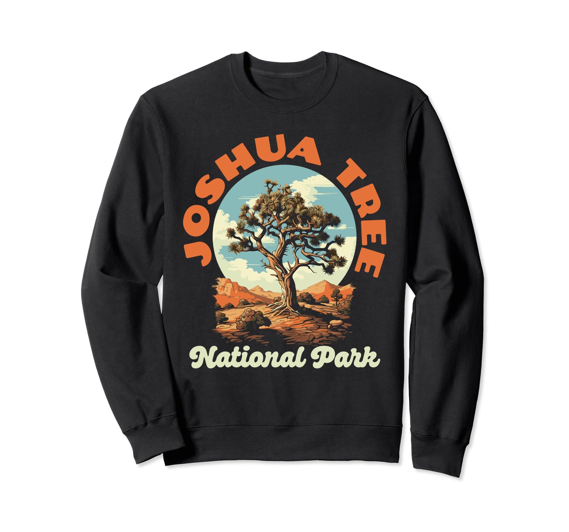 Joshua Tree National Park 70S Vibe Sweatshirt - Graphic Print Unisex - T-Shirt, Sweatshirt, Hoodie