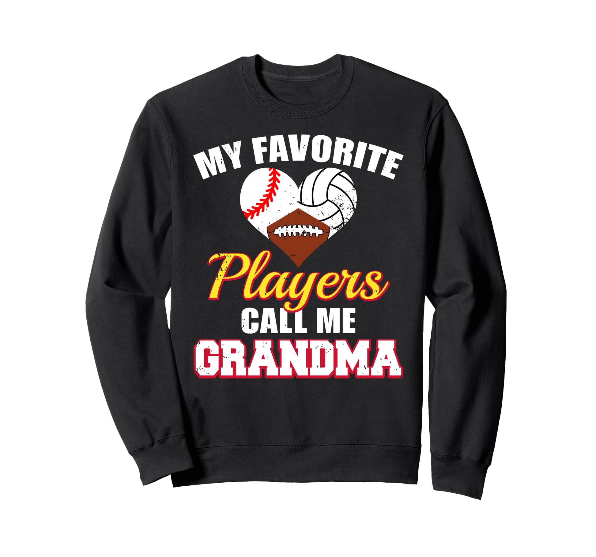 My Favorite Players Baseball Volleyball Sweatshirt - Trendy Graphic Unisex - T-Shirt, Sweatshirt, Hoodie