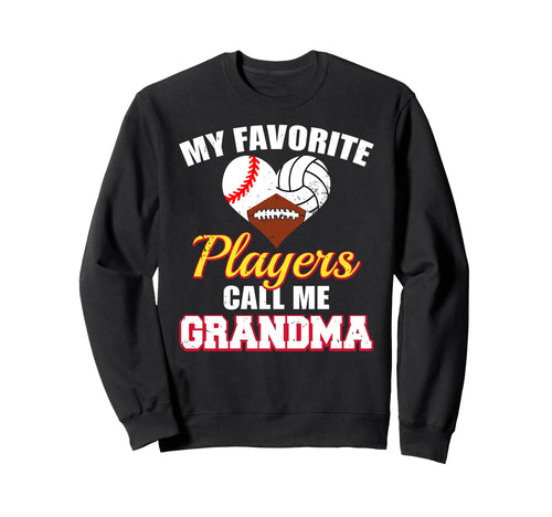 My Favorite Players Baseball Volleyball Sweatshirt - Trendy Graphic Unisex - T-Shirt, Sweatshirt, Hoodie