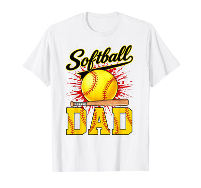 Softball Dad Softball Player Sports T-Shirt - Aesthetic Graphic for Adults - T-Shirt, Sweatshirt, Hoodie