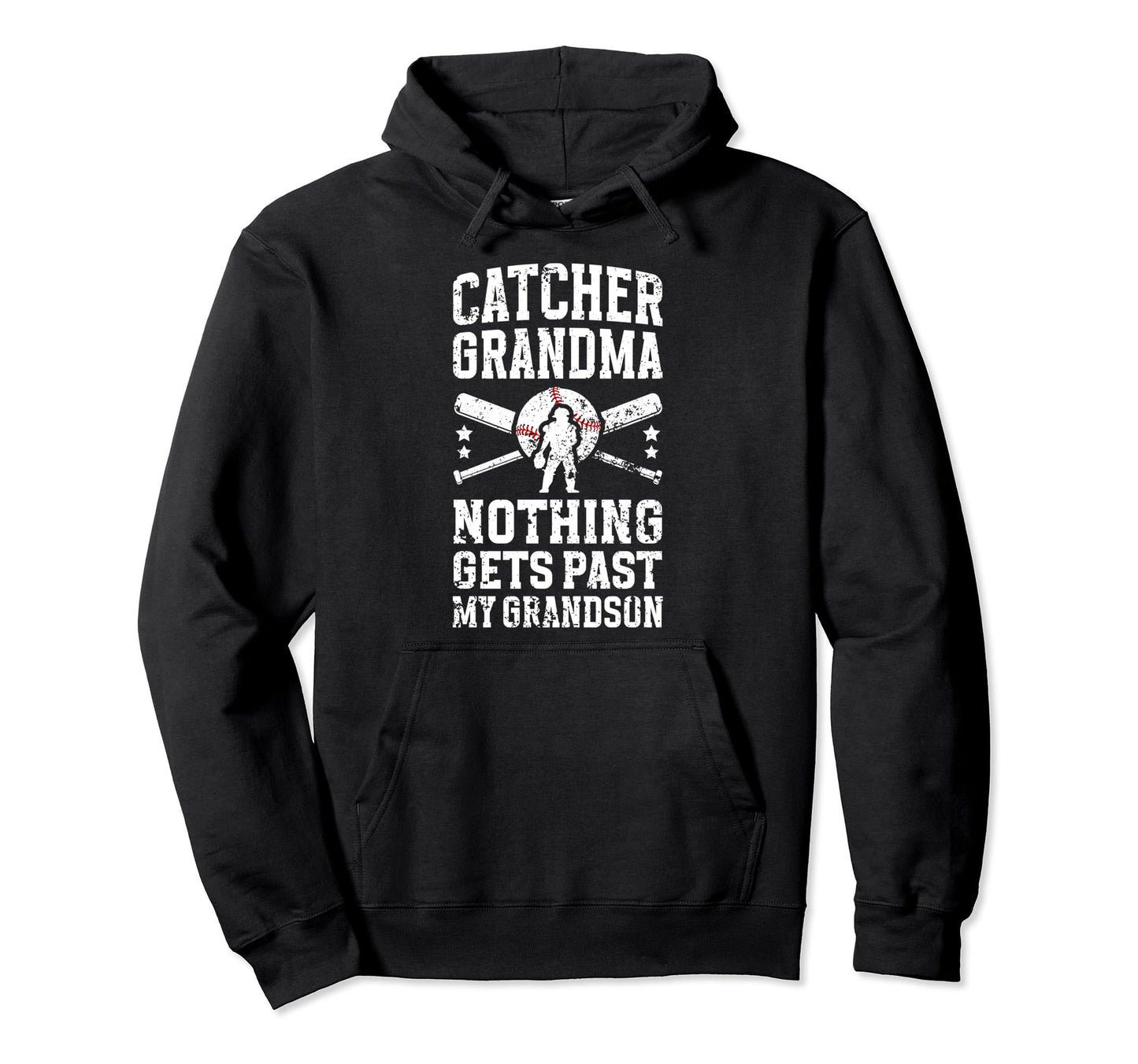 My Grandson Baseball Catcher Grandma Hoodie - Aesthetic Graphic Men Women - T-Shirt, Sweatshirt, Hoodie