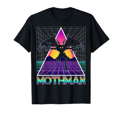 Vaporwave Aesthetic Mothman T-Shirt - Minimalist Print for Adults - T-Shirt, Sweatshirt, Hoodie