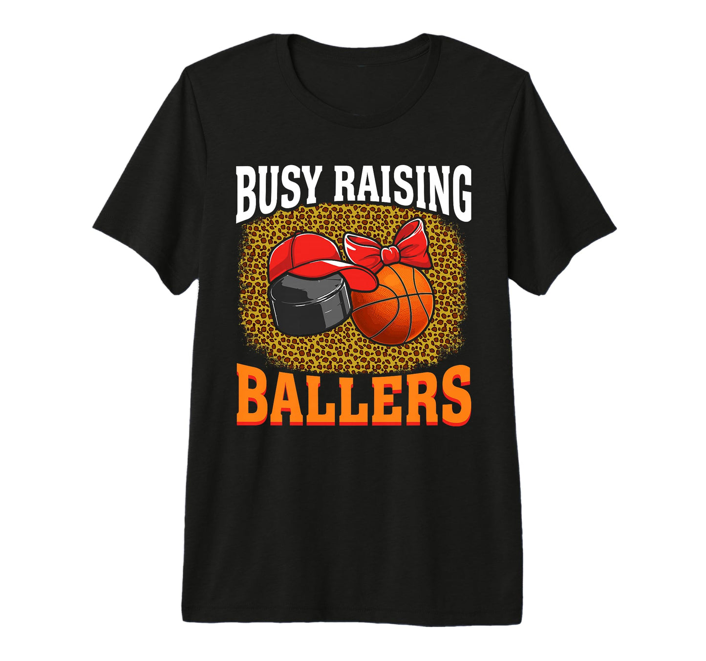 Busy Raising Ballers Hockey T-Shirt - Minimalist Print for Adults - T-Shirt, Sweatshirt, Hoodie