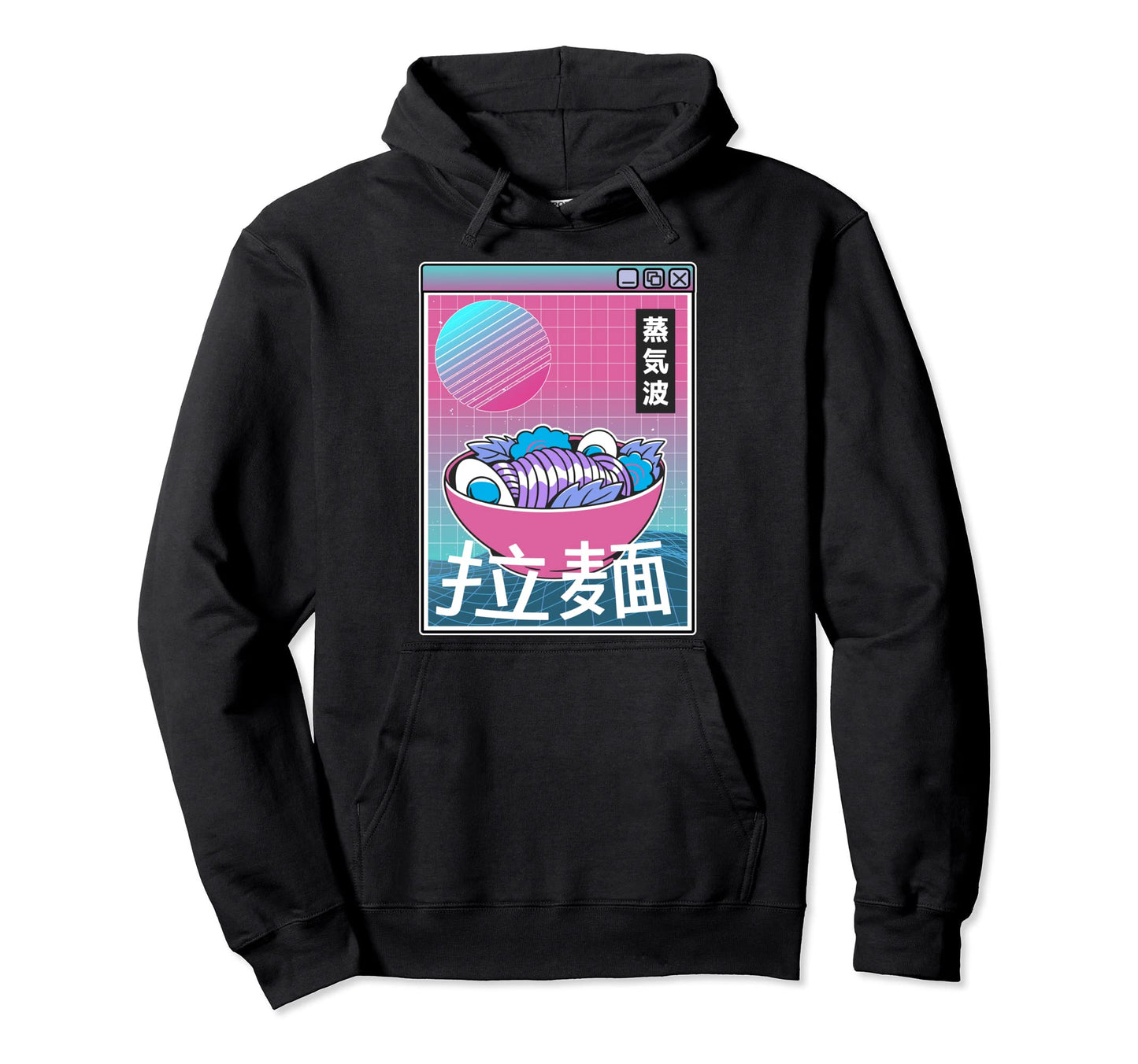 Vaporwave Aesthetic Ramen 90S Retrowave Hoodie - Novelty Apparel Men Women - T-Shirt, Sweatshirt, Hoodie
