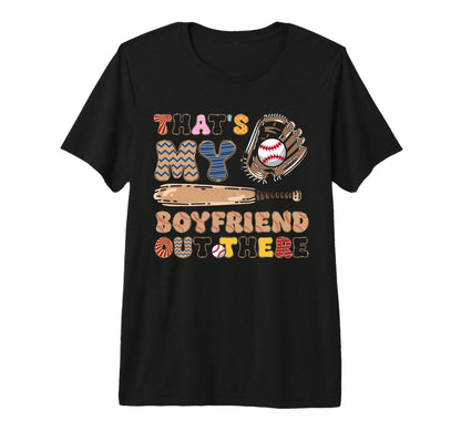Baseball Girlfriend Boyfriend Tri Blend T-Shirt - Trendy Graphic Unisex - T-Shirt, Sweatshirt, Hoodie