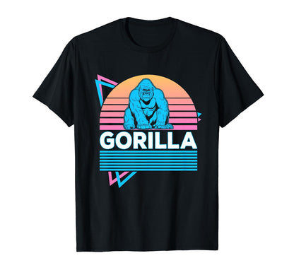 Gorilla Vaporwave Aesthetic T-Shirt - Trendy Graphic Men Women - T-Shirt, Sweatshirt, Hoodie
