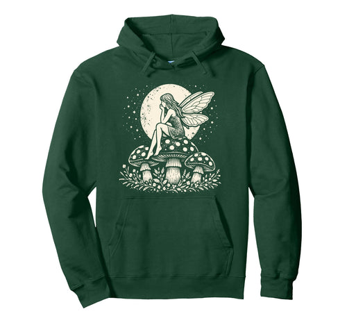 Fairycore Butterfly Fairy Mushroom Floral Hoodie - Custom Art Print Unisex - T-Shirt, Sweatshirt, Hoodie