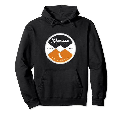 Redwood National Park California Circle Hoodie - Minimalist Print Unisex - T-Shirt, Sweatshirt, Hoodie
