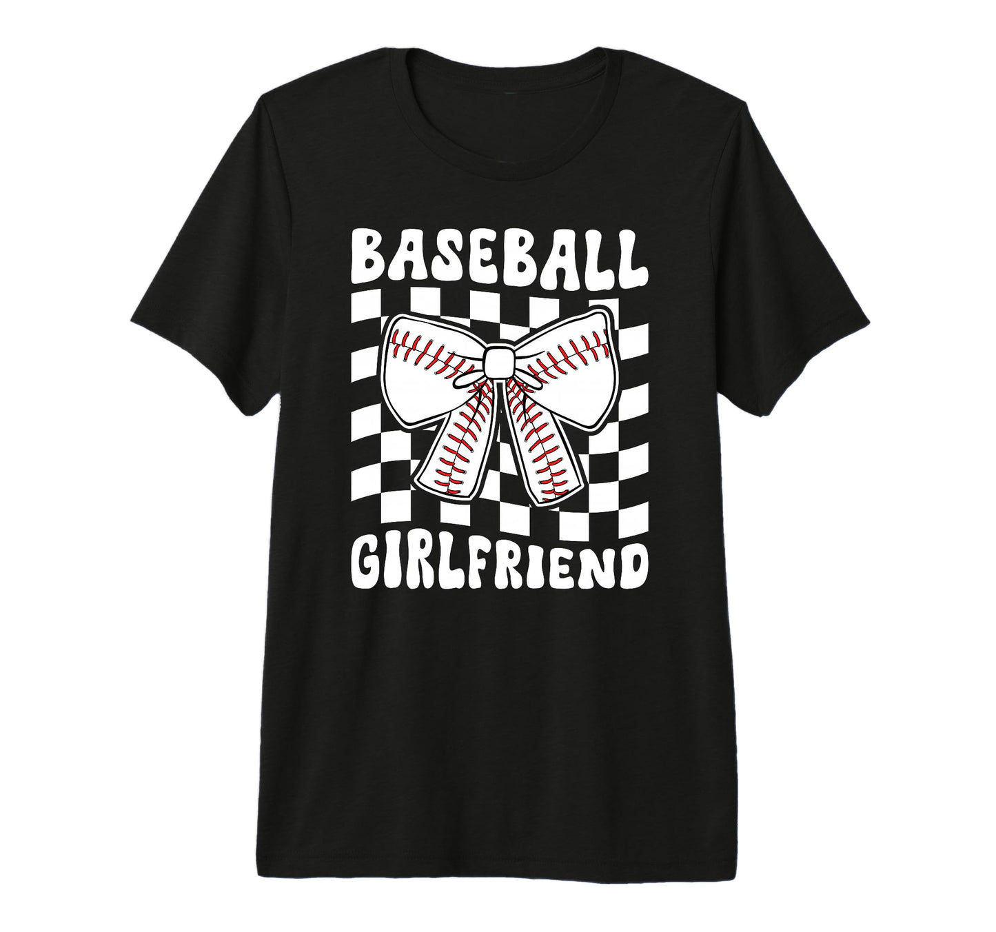 Baseball Girlfriend Groovy Baseball T-Shirt - Trendy Graphic Unisex - T-Shirt, Sweatshirt, Hoodie