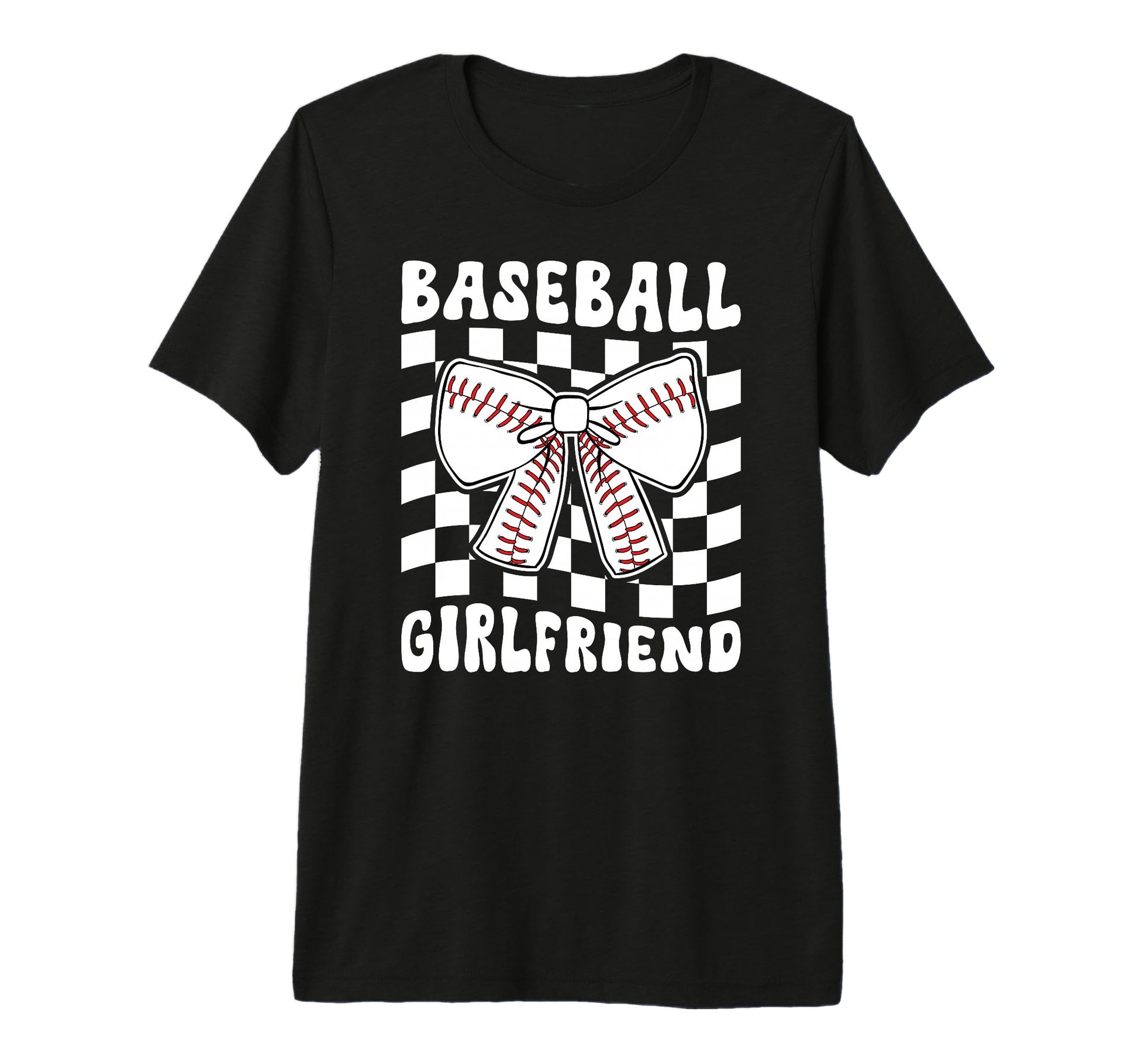 Baseball Girlfriend Groovy Baseball T-Shirt - Trendy Graphic Unisex - T-Shirt, Sweatshirt, Hoodie