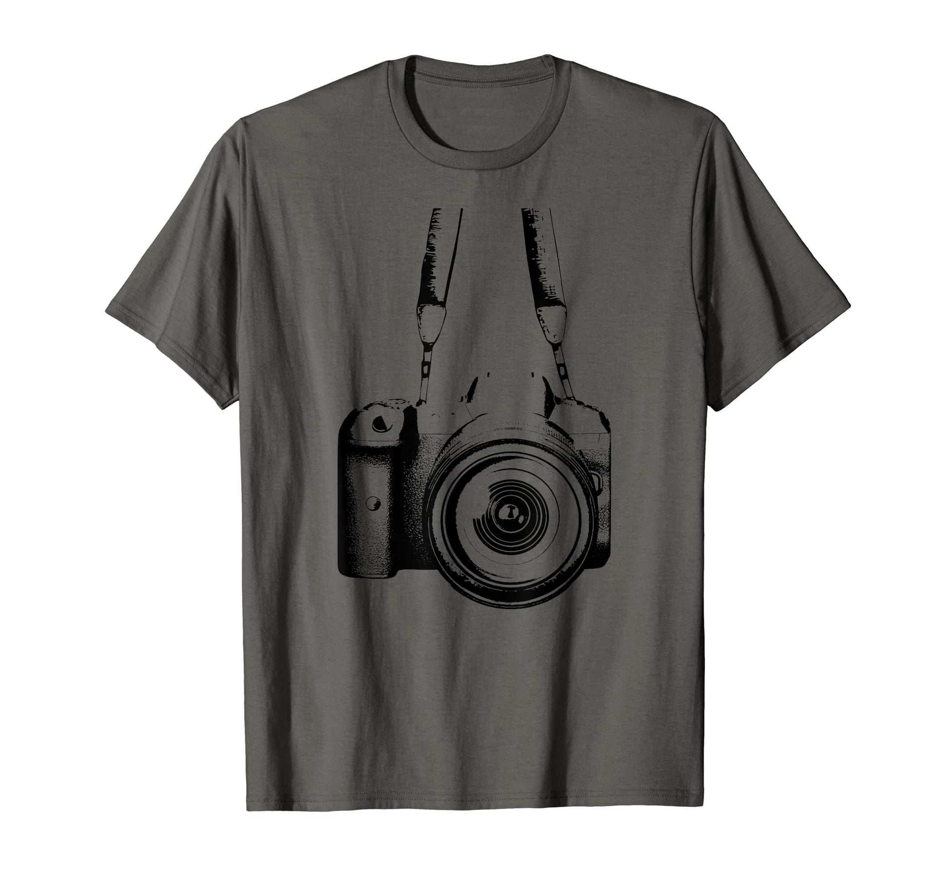 Fake Hanging Camera Tourist T-Shirt - Trendy Graphic Men Women - T-Shirt, Sweatshirt, Hoodie