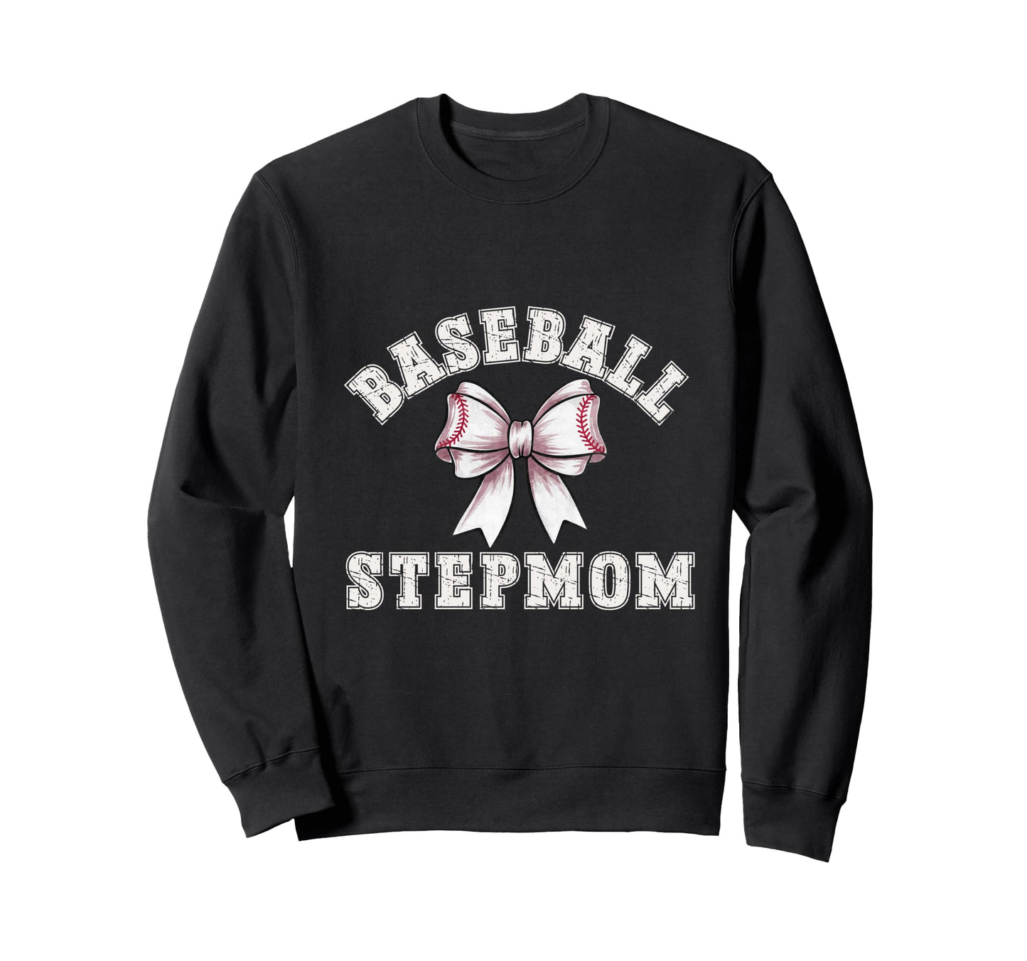 Coquette Baseball Stepmom Bow Game Sweatshirt - Trendy Graphic Men Women - T-Shirt, Sweatshirt, Hoodie