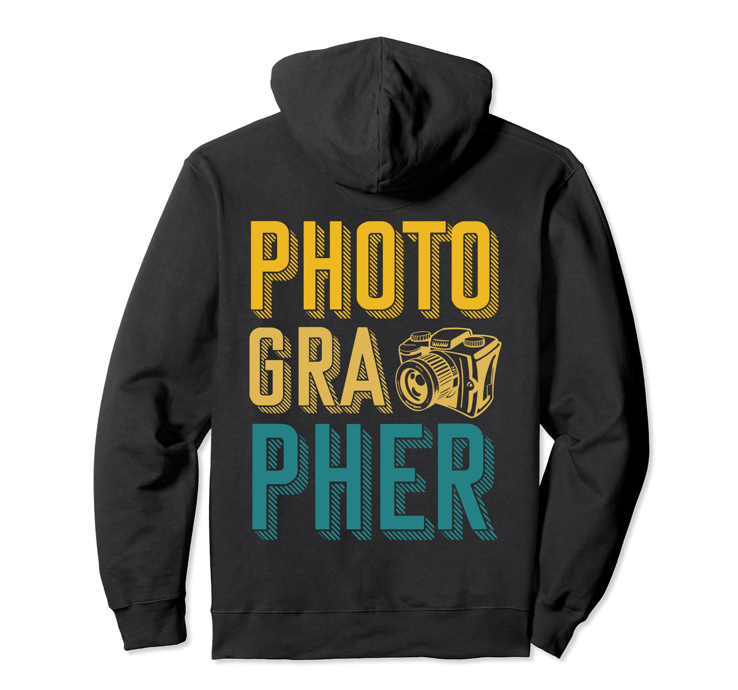 Camera Photographer Hoodie - Fun Novelty Design for Adults - T-Shirt, Sweatshirt, Hoodie