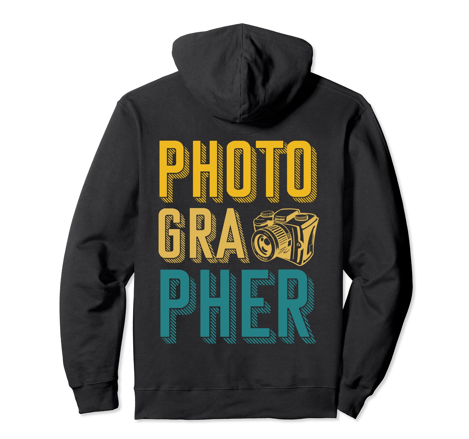 Camera Photographer Hoodie - Fun Novelty Design for Adults - T-Shirt, Sweatshirt, Hoodie