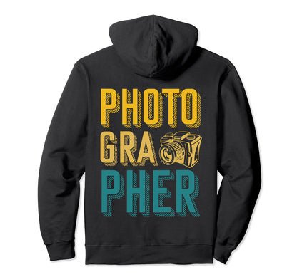 Camera Photographer Hoodie - Fun Novelty Design for Adults - T-Shirt, Sweatshirt, Hoodie