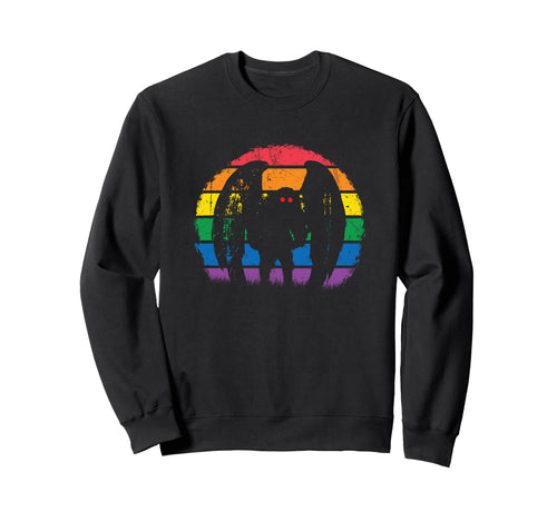 Mothman Rainbow Colorful Cryptid Sweatshirt - Trendy Graphic Unisex - T-Shirt, Sweatshirt, Hoodie