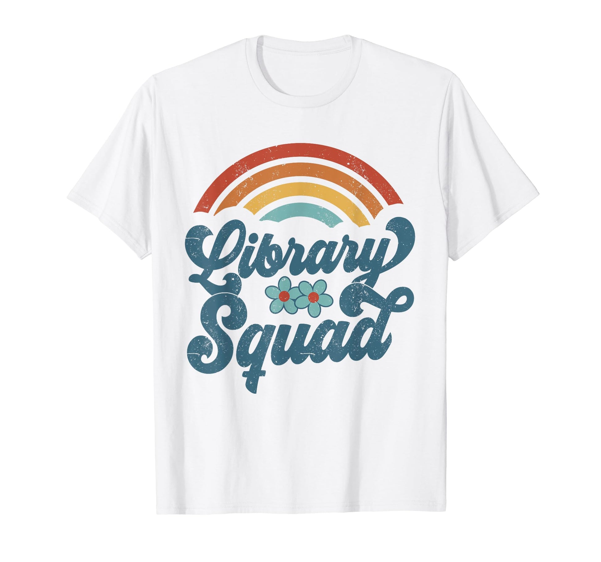 Library Squad Bookish Groovy Rainbow T-Shirt - Graphic Print Men Women - T-Shirt, Sweatshirt, Hoodie