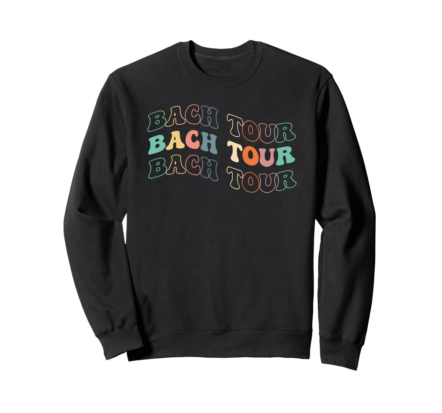 Groovy Boho Bach Tour Bridesmaid Sweatshirt - Custom Art Print Unisex - T-Shirt, Sweatshirt, Hoodie