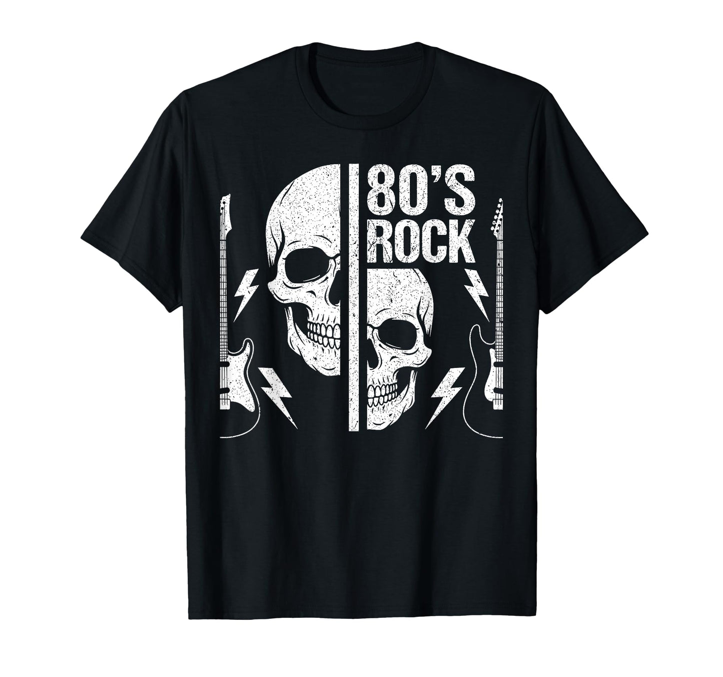 80S Rock N Roll Skeleto Rock Music T-Shirt - Novelty Apparel Men Women - T-Shirt, Sweatshirt, Hoodie