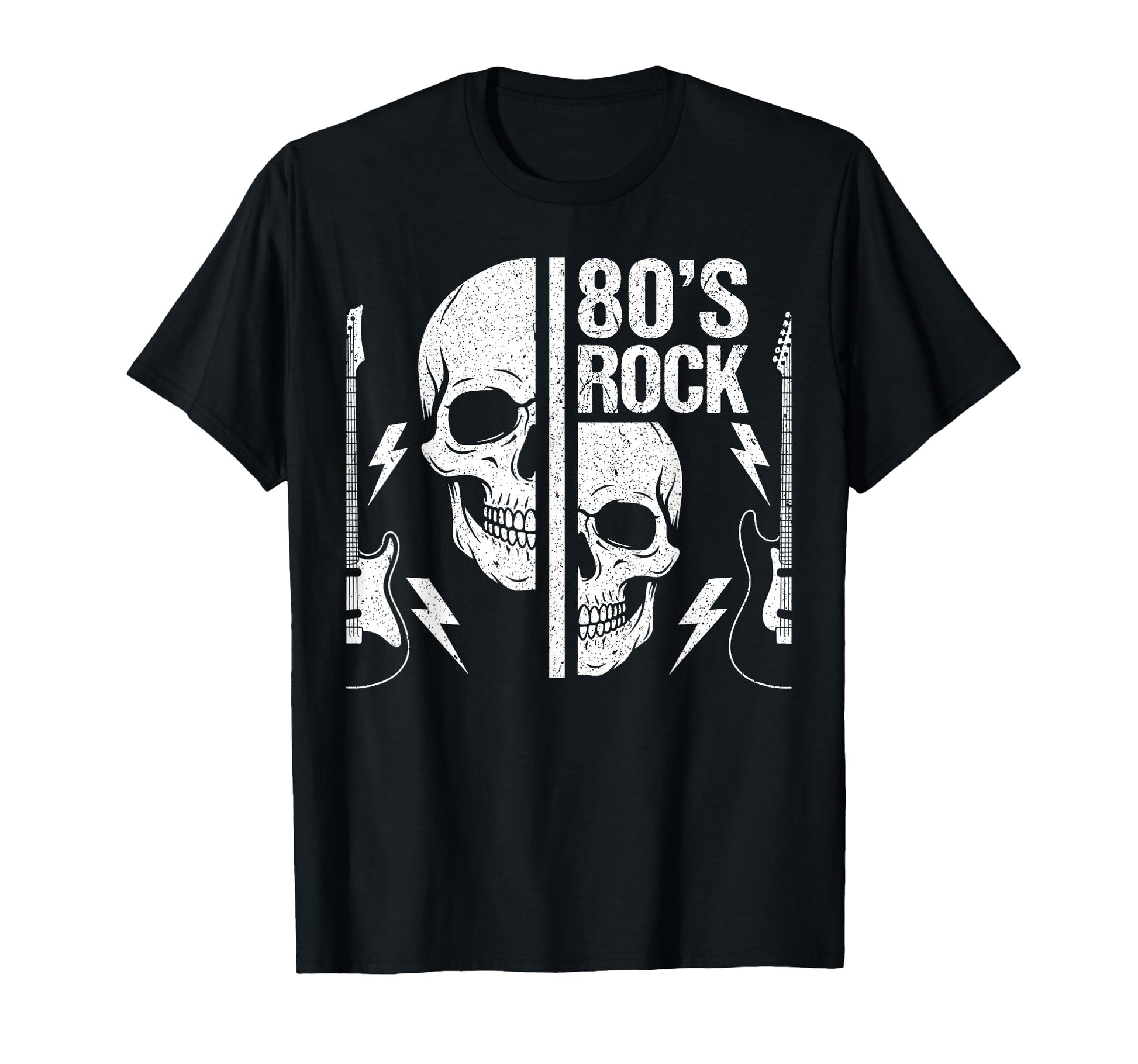 80S Rock N Roll Skeleto Rock Music T-Shirt - Novelty Apparel Men Women - T-Shirt, Sweatshirt, Hoodie