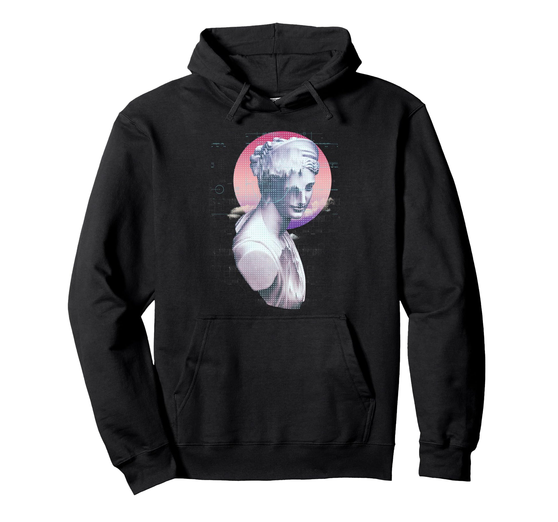 Sculpture Greek Aesthetic Edgy Hoodie - Streetwear Style for Adults - T-Shirt, Sweatshirt, Hoodie