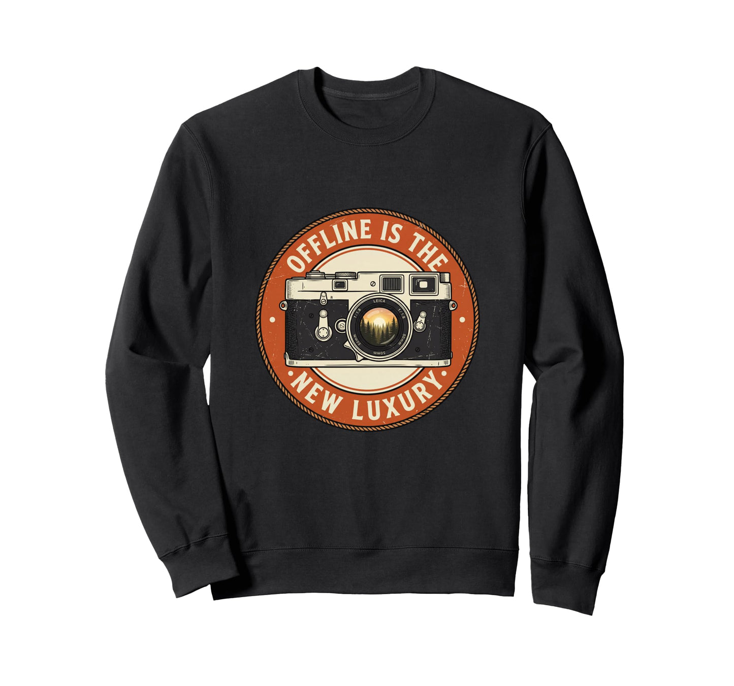 Offline Is New Luxury Camera Digital Sweatshirt - Trendy Graphic Unisex - T-Shirt, Sweatshirt, Hoodie