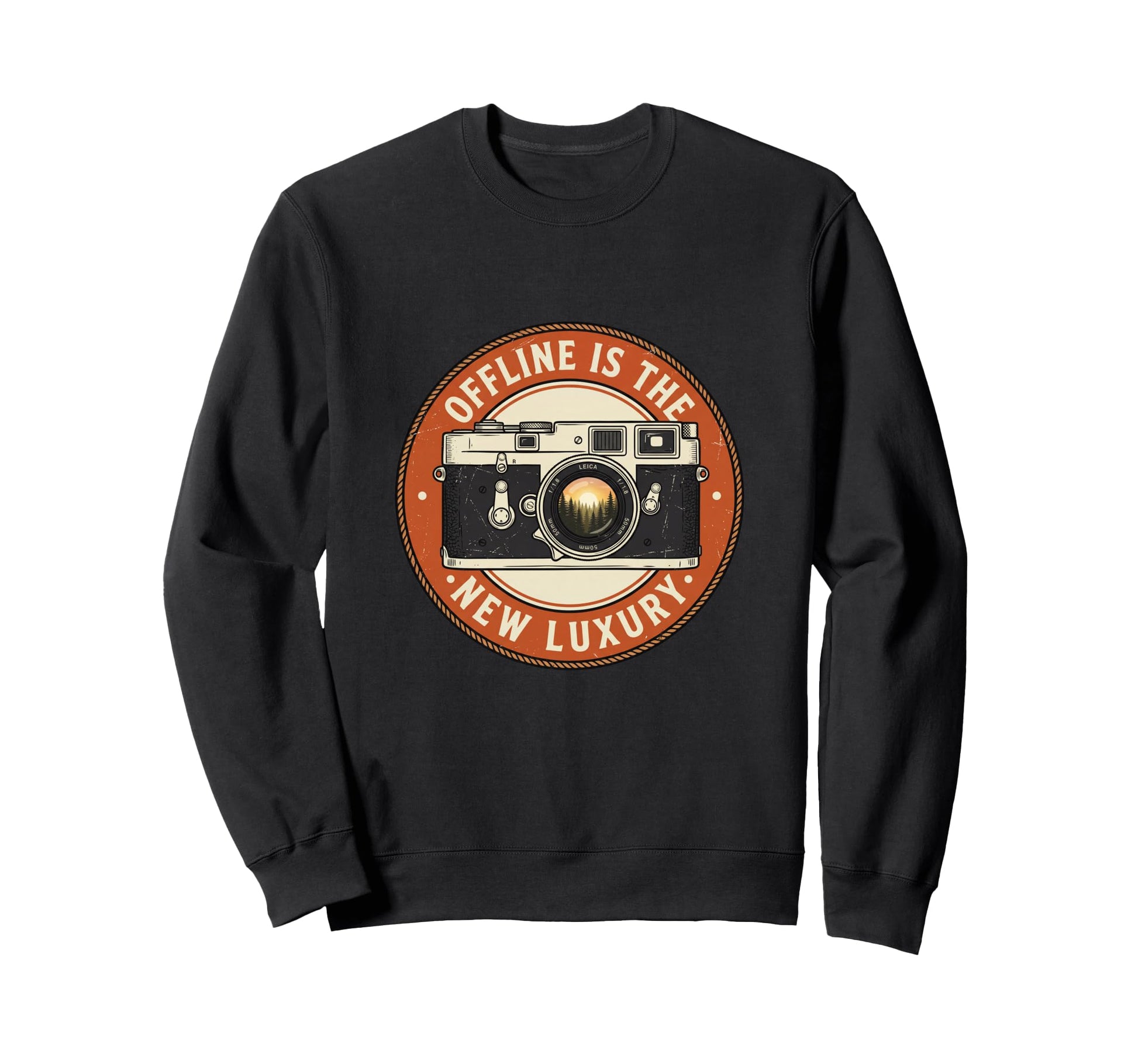 Offline Is New Luxury Camera Digital Sweatshirt - Trendy Graphic Unisex - T-Shirt, Sweatshirt, Hoodie