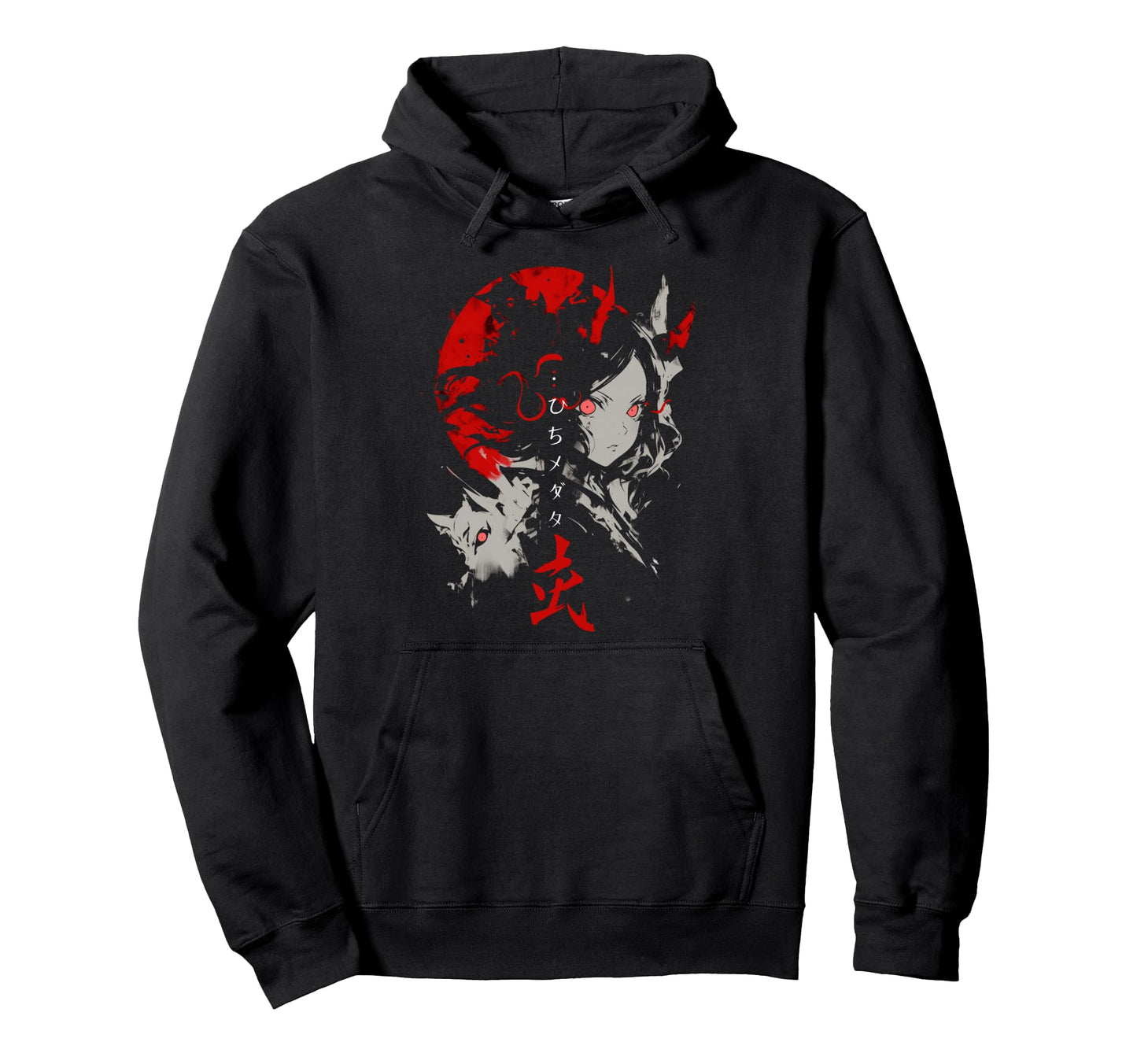 Goth Grunge Demon Anime Waifu Horror Alt Hoodie - Aesthetic Graphic Unisex - T-Shirt, Sweatshirt, Hoodie
