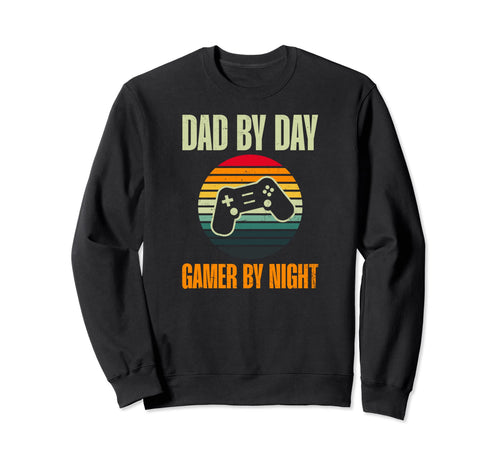 Dad Day Gamer Night Dad Gamer Squad Sweatshirt - Aesthetic Graphic Unisex - T-Shirt, Sweatshirt, Hoodie