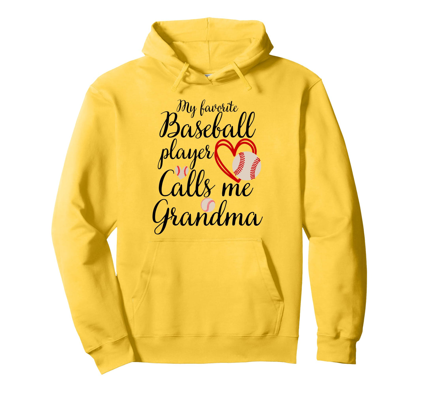 My Favorite Baseball Player Calls Hoodie - Fun Novelty Design for Adults - T-Shirt, Sweatshirt, Hoodie