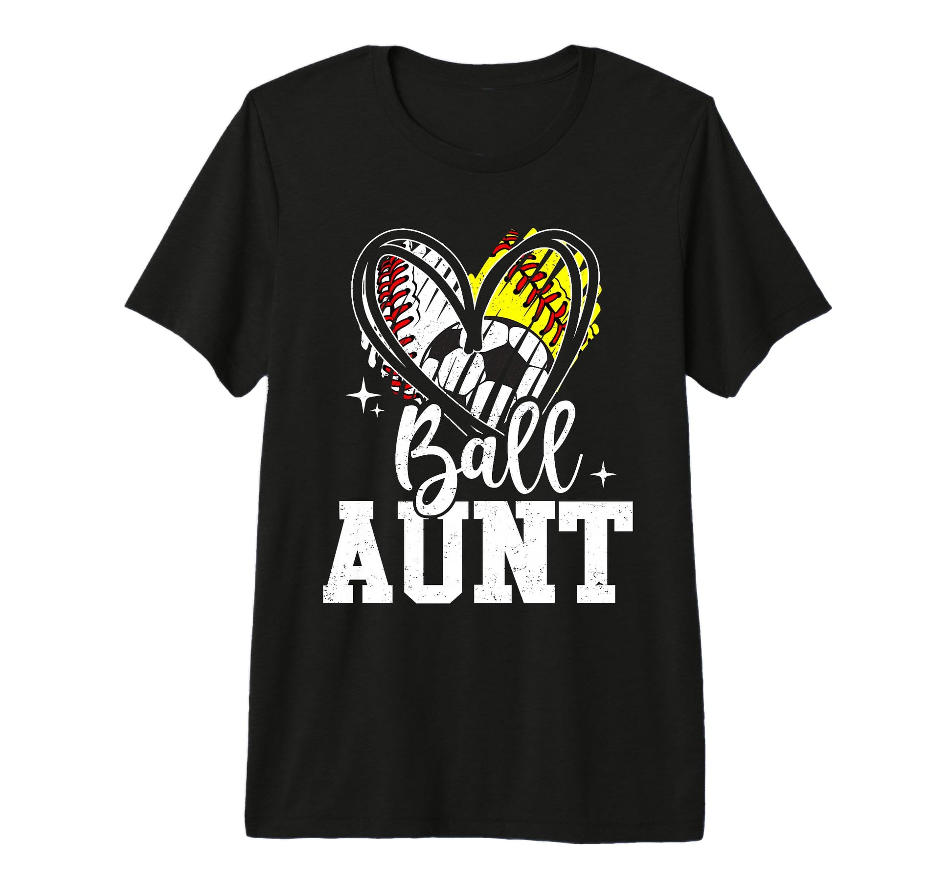 Ball Aunt Baseball Softball Soccer T-Shirt - Minimalist Print Men Women - T-Shirt, Sweatshirt, Hoodie