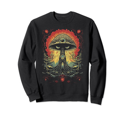 Grunge Mushroom Goth Fungi 74 Sweatshirt - Casual Everyday Wear for Adults - T-Shirt, Sweatshirt, Hoodie