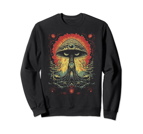 Grunge Mushroom Goth Fungi 74 Sweatshirt - Casual Everyday Wear for Adults - T-Shirt, Sweatshirt, Hoodie