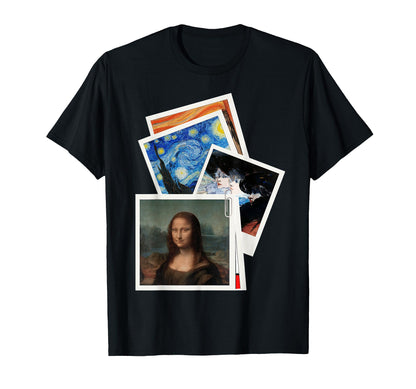 Famous Paintings Instant Camera T-Shirt - Casual Everyday Wear Men Women - T-Shirt, Sweatshirt, Hoodie