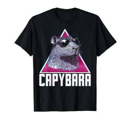 Capybara Capibara Sunglasses Vaporwave T-Shirt - Unique Graphic for Adults - T-Shirt, Sweatshirt, Hoodie