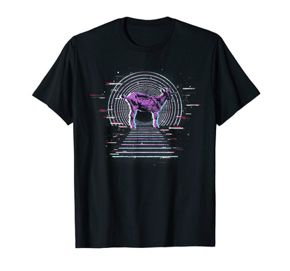 Farm Animal Synthwave Goat 90S T-Shirt - Graphic Print for Adults - T-Shirt, Sweatshirt, Hoodie