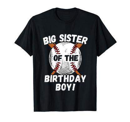 Funny Sister Birthday Baseball T-Shirt - Casual Everyday Wear Men Women - T-Shirt, Sweatshirt, Hoodie