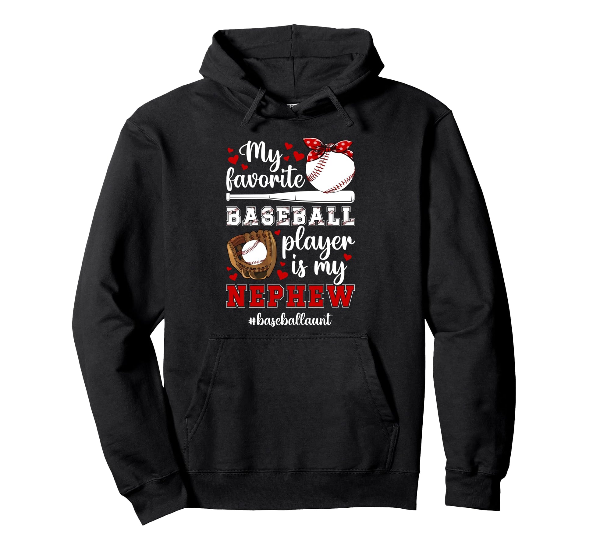 Baseball Aunt Proud Baseball Player Aunt Hoodie - Unique Graphic Men Women - T-Shirt, Sweatshirt, Hoodie