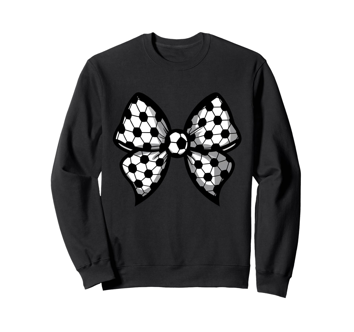 Coquette Bow Soccer Ball Mom Life Sweatshirt - Minimalist Print for Adults - T-Shirt, Sweatshirt, Hoodie