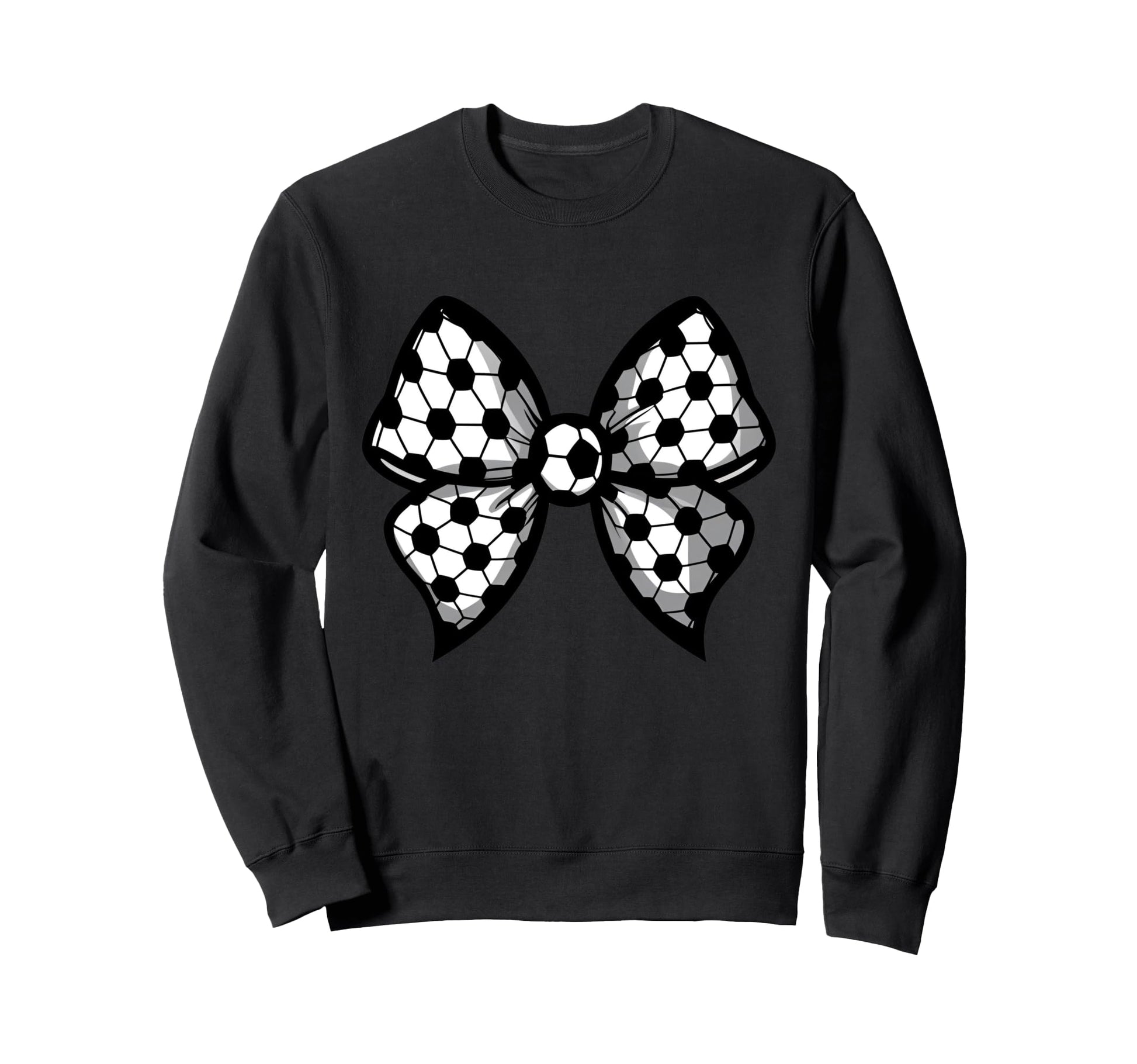 Coquette Bow Soccer Ball Mom Life Sweatshirt - Minimalist Print for Adults - T-Shirt, Sweatshirt, Hoodie
