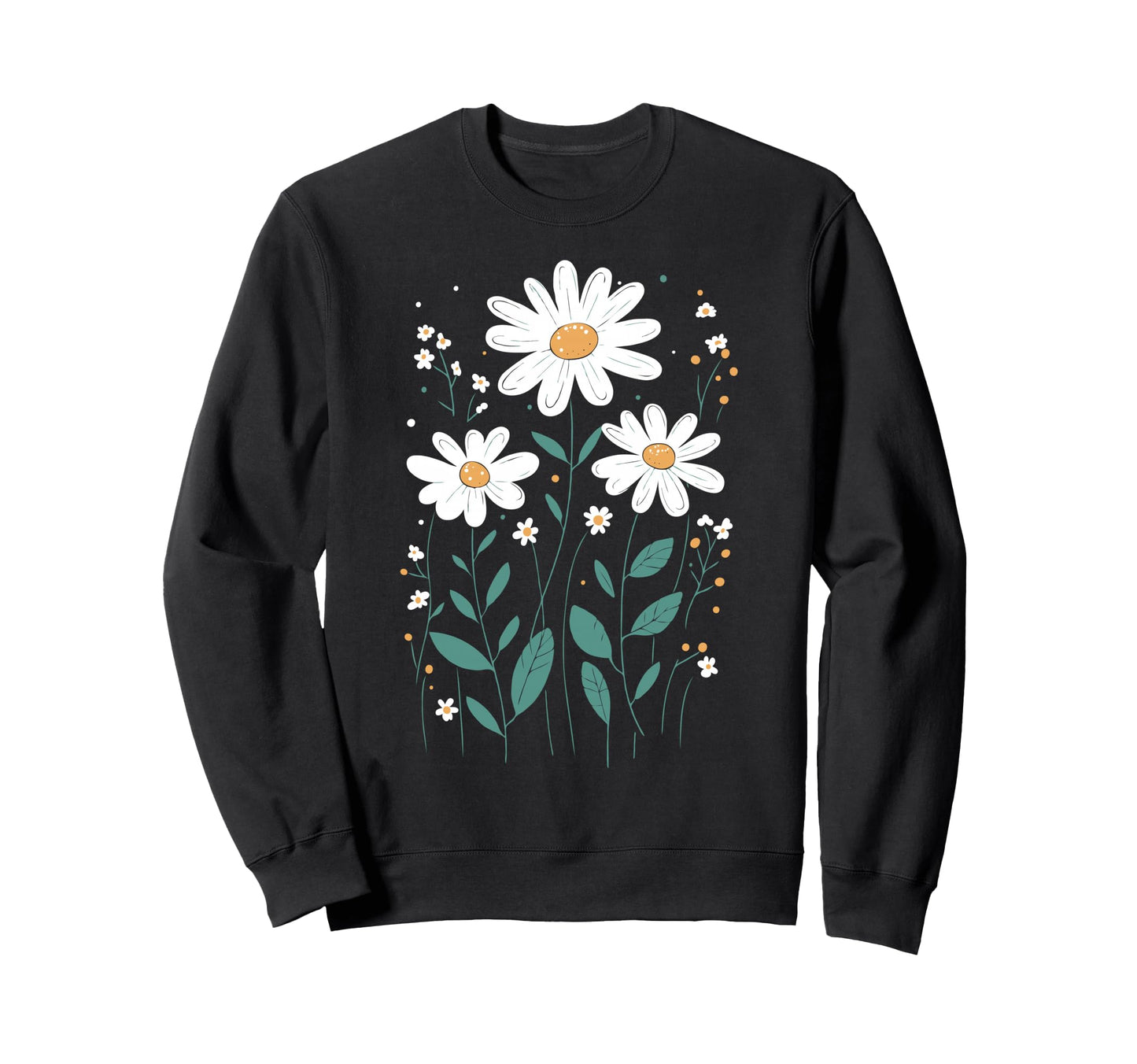 Wildflowers Flowers Pattern Summer Sweatshirt - Novelty Apparel Unisex - T-Shirt, Sweatshirt, Hoodie