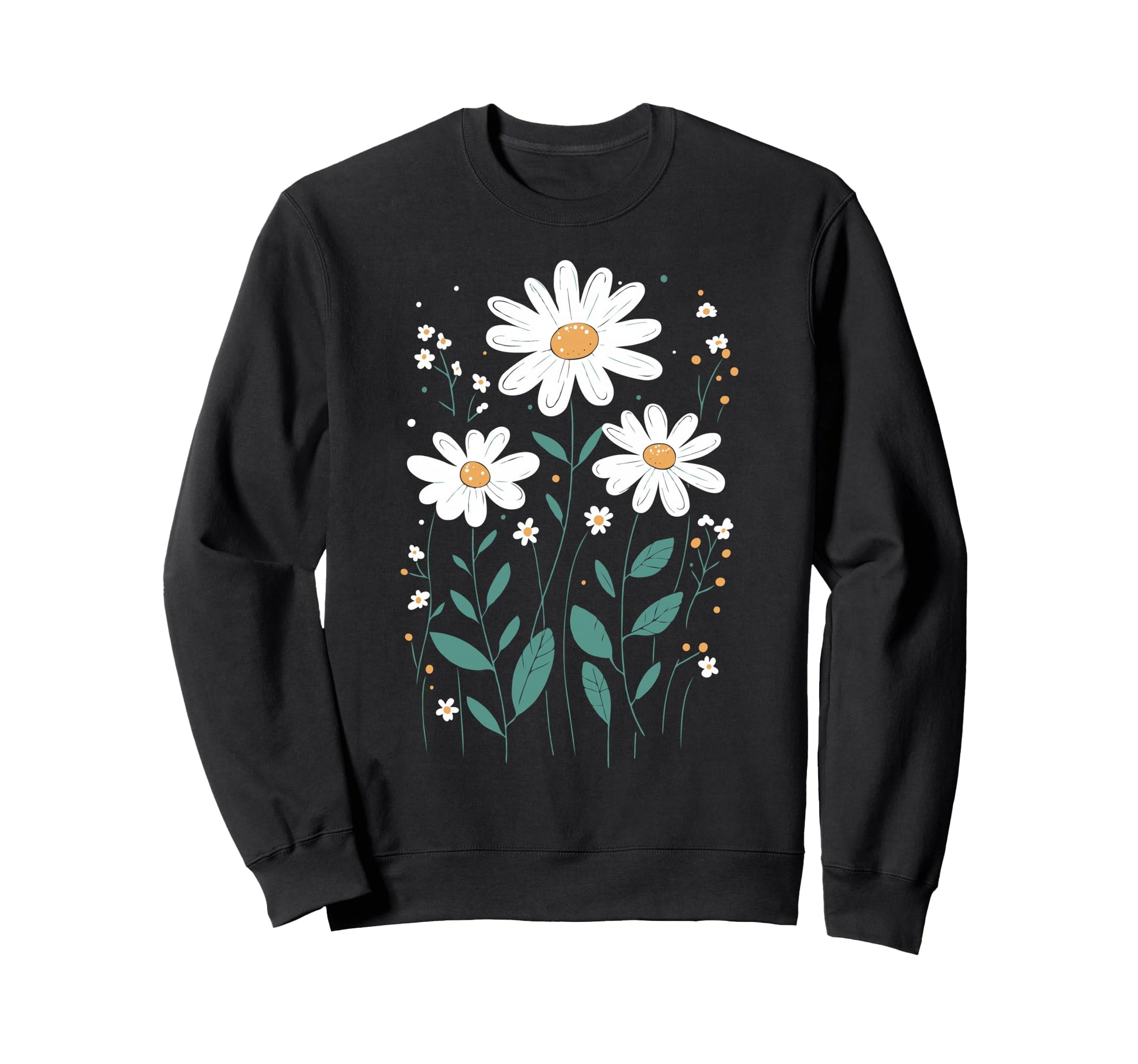 Wildflowers Flowers Pattern Summer Sweatshirt - Novelty Apparel Unisex - T-Shirt, Sweatshirt, Hoodie