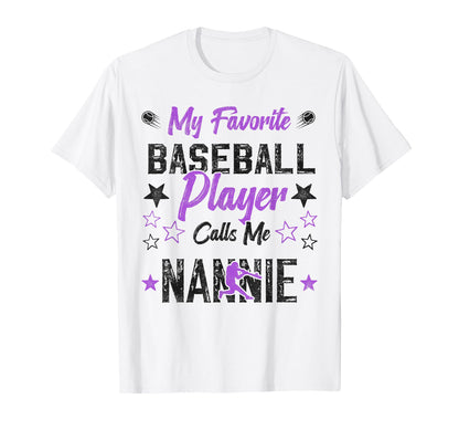 My Favorite Baseball Player Calls Me T-Shirt - Unique Graphic for Adults - T-Shirt, Sweatshirt, Hoodie