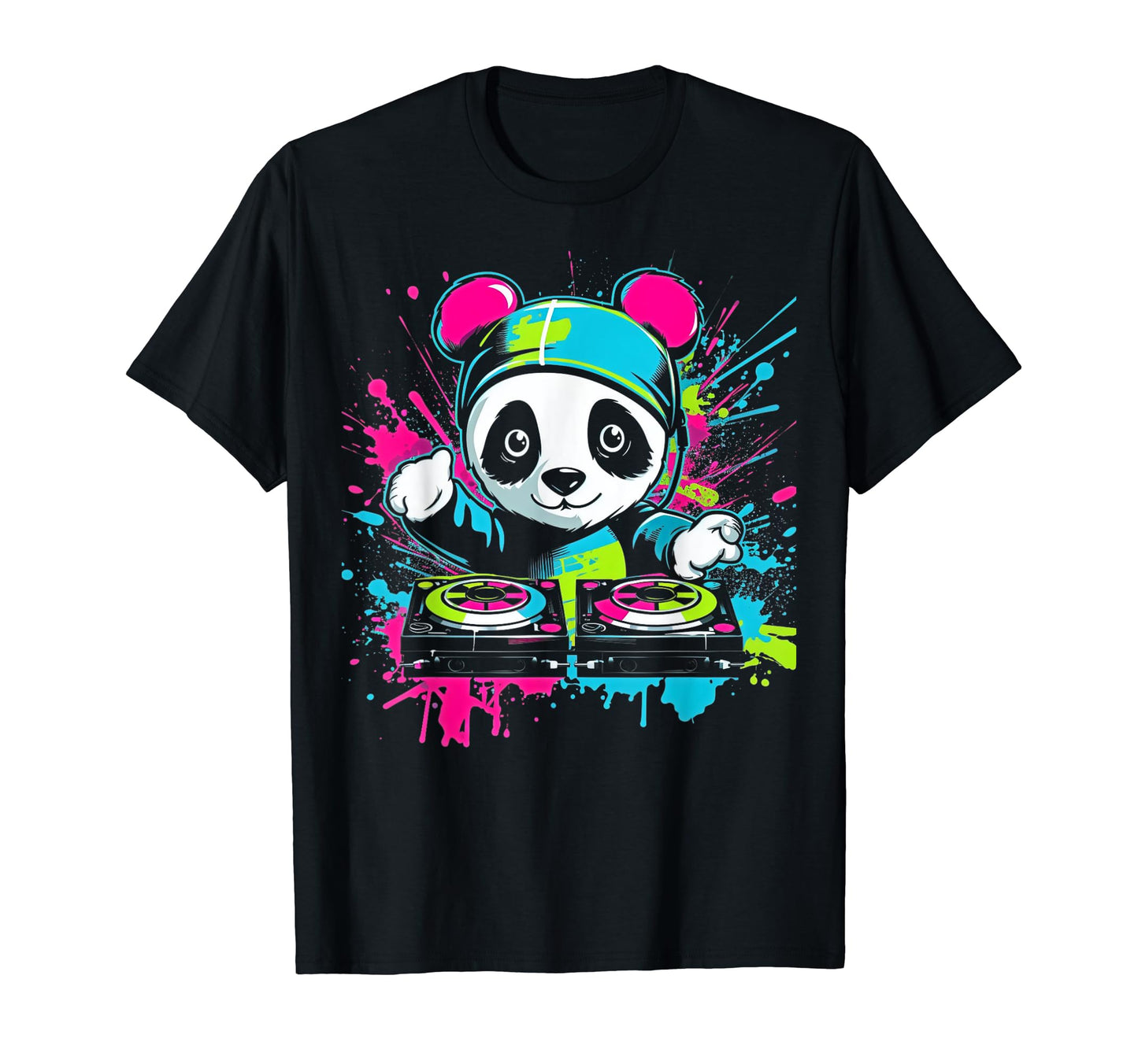 Kawaii Panda Dj Japanese Edm Y2K T-Shirt - Casual Everyday Wear Unisex - T-Shirt, Sweatshirt, Hoodie