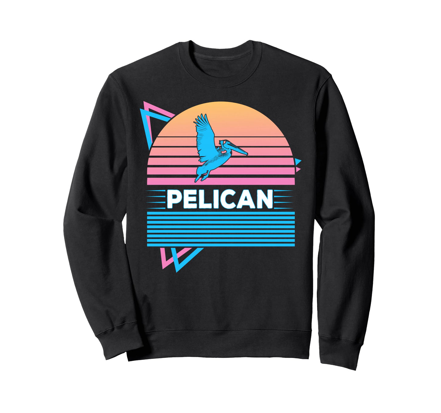 Pelican Vaporwave Aesthetic Sweatshirt - Minimalist Print Unisex - T-Shirt, Sweatshirt, Hoodie