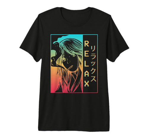 Vaporwave Aesthetic Anime Sad Japanese T-Shirt - Trendy Graphic Unisex - T-Shirt, Sweatshirt, Hoodie