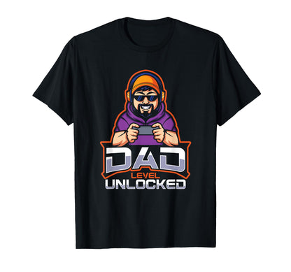 Dad Level Unlocked Daddy Gamer Newborn T-Shirt - Novelty Apparel Men Women - T-Shirt, Sweatshirt, Hoodie