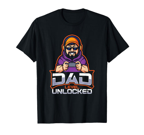 Dad Level Unlocked Daddy Gamer Newborn T-Shirt - Novelty Apparel Men Women - T-Shirt, Sweatshirt, Hoodie