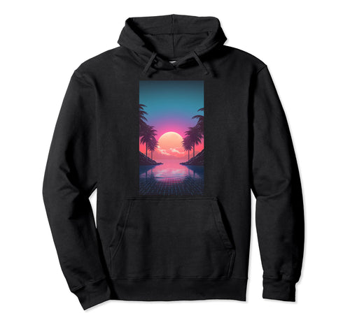 Aesthetic Vaporwave 80S Aesthetic Hoodie - Minimalist Print Unisex - T-Shirt, Sweatshirt, Hoodie